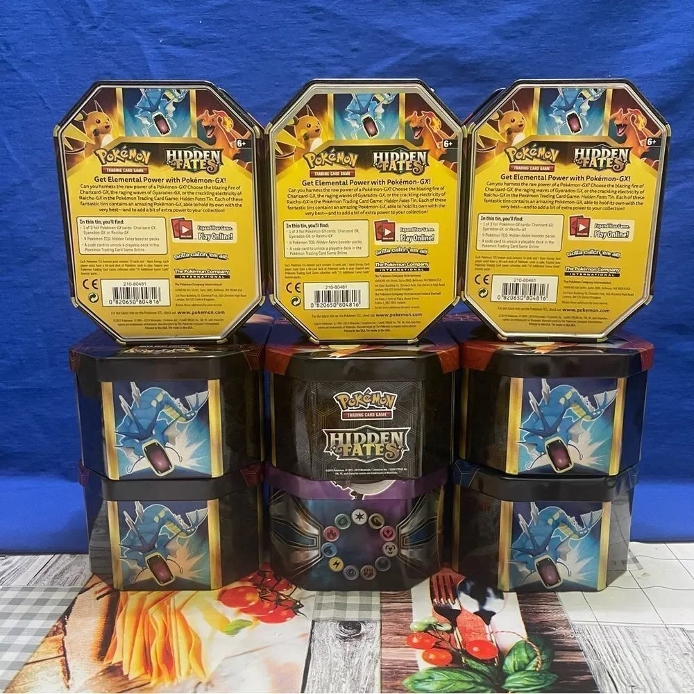 Pokémon Hidden Fates Tins lot
